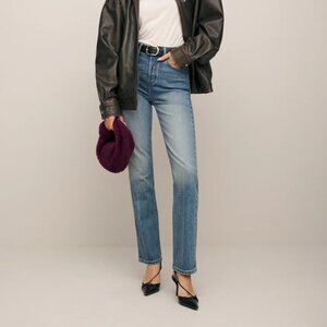 Cynthia Stretch High Rise Straight Jeans